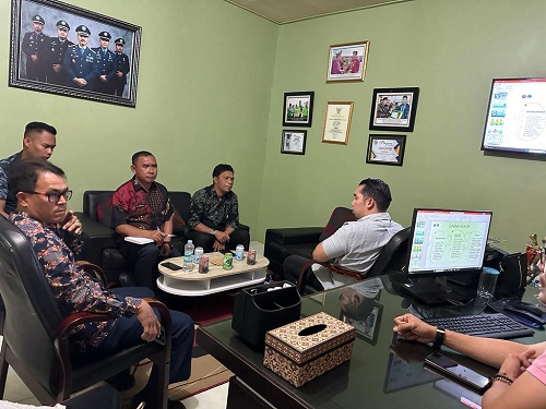 Pelajari Penyelenggaraan Parkir, Dishub Rohil Kunjungi Dishub Pekanbaru