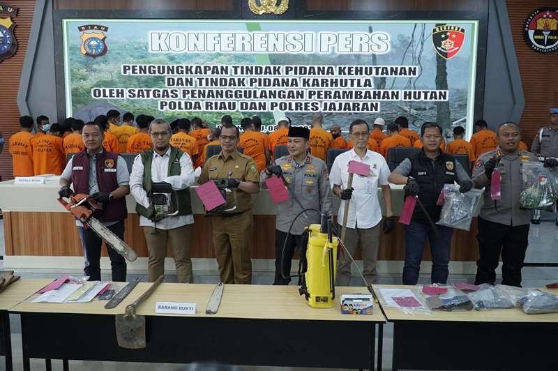 Sejak Awal Tahun, Polda Riau Tangani 17 Kasus Karhutla Dengan 22 Tersangka