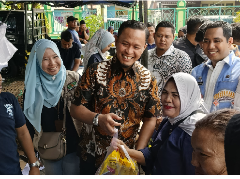 DKP Pekanbaru Gelar Pasar Murah di Halaman Masjid Al-Muhajirin Rumbai