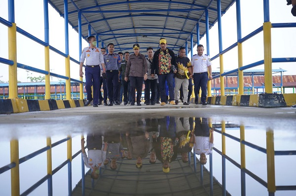 Telan Anggaran Rp44 Miliar, 2023 Pelabuhan Penyeberangan Mengkapan Selesai Dikerjakan