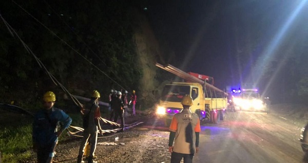 Longsor di Rantau Merangin Sebabkan 15 Desa  Gelap Gulita