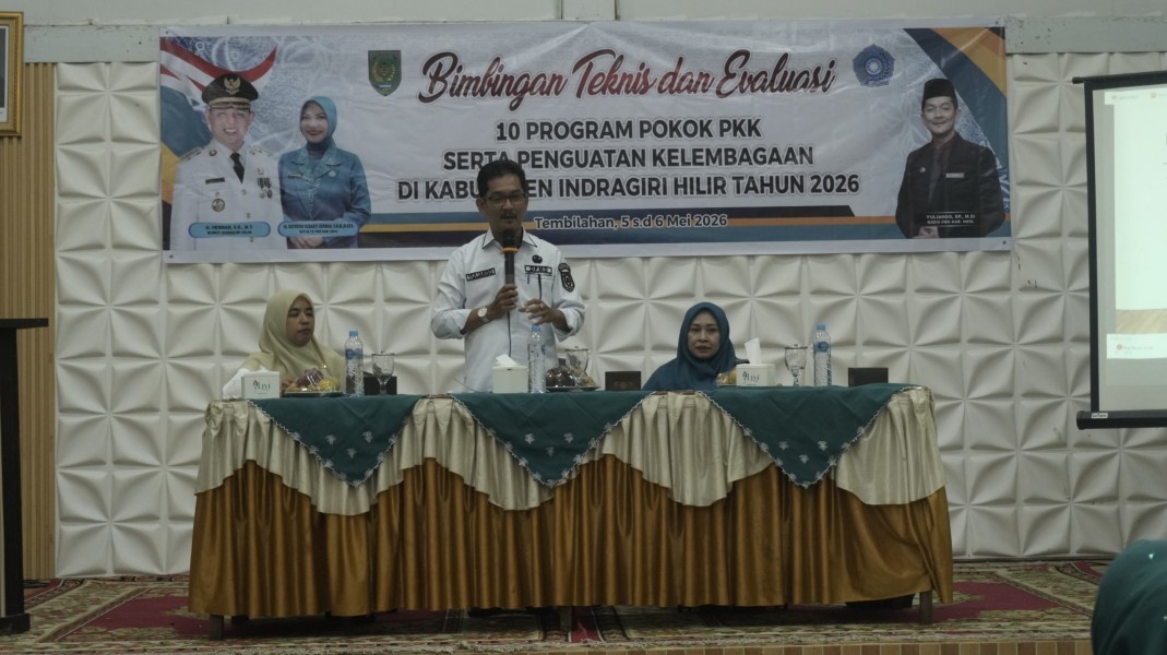 Bimtek dan Evaluasi 10 Program Pokok PKK Perkuat Kelembagaan Desa di Inhil 2026