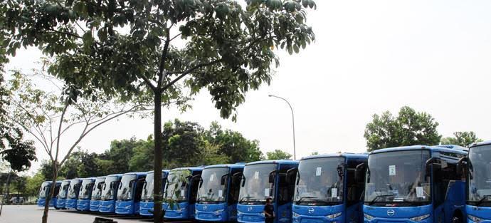 15 Unit Bus Hibah Baru Sampai, Satu Dalam Kondisi Rusak