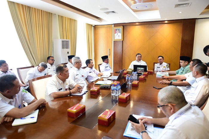 Sekda Riau dan Sekda Bengkalis Rapat Bahas Rencana Pembangunan Jembatan Sumatera-Bengkalis
