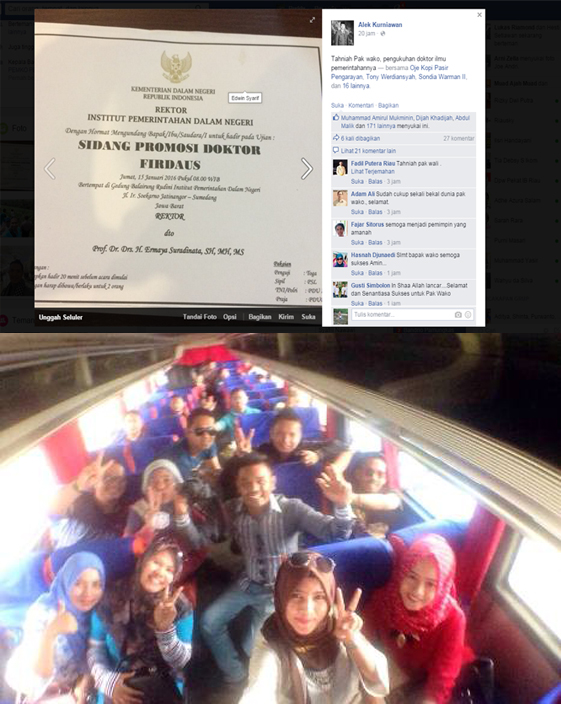 Wow, Luar Biasa...Promosi Doktor Wali Kota Firdaus Disambut Suka Cita oleh Warga di Facebook