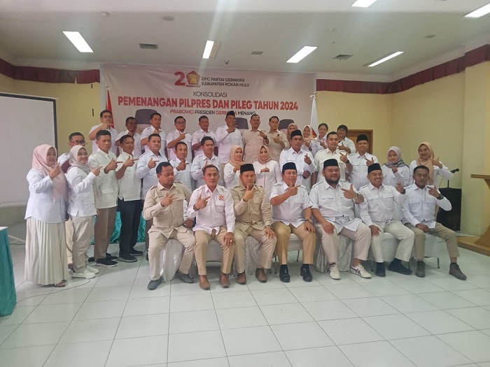 DPC Partai Gerindra Rokan Hulu Gelar Rapat Konsolidasi