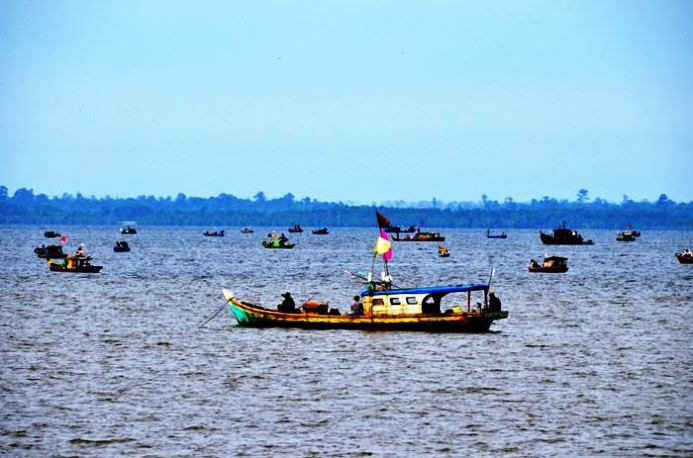 Kodim 0303 Bengkalis Gelar Lomba Mancing di Selat Bengkalis
