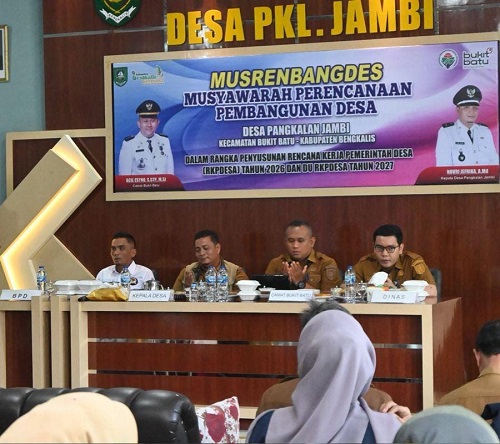 Camat Bukit Batu Hadiri Musrenbang Desa dan Kelurahan se- Kecamatan Bukit Batu