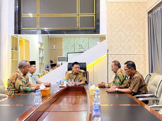 Jelang Tabligh Akbar, Pj Bupati Kampar Hambali Terima Audiensi PD Muhammadiyah Kampar