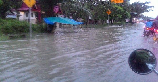 Curah Hujan Tinggi, Wilayah Panam Kebanjiran, Ini Penampakannya...