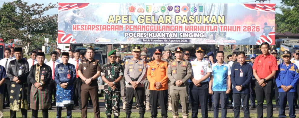 Apel Kesiapsiagaan Karhutla, Pemkab Kuansing Perkuat Koordinasi Lintas Sektor