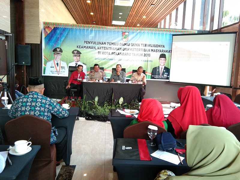 Kesbangpol Pekanbaru Adakan Penyuluhan Pemilu Damai 2019