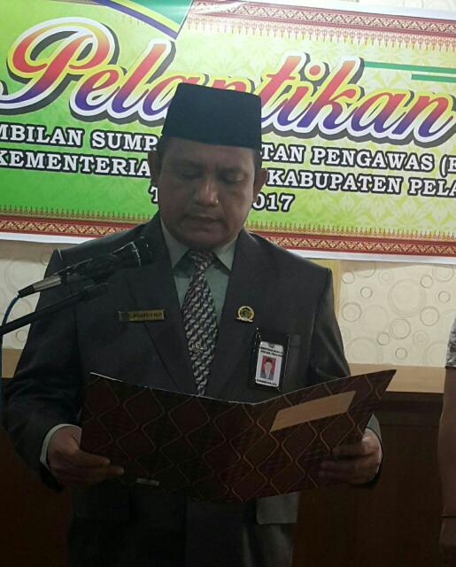 Ini Pesan Kemenag Pelalawan Kepada Pejabat Baru yang Dilantik