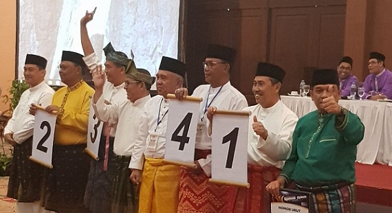 Nomor Urut Pilkada Riau: Syamsuar 1, Lukman Edy 2, Firdaus 3 dan Andi Rachman 4