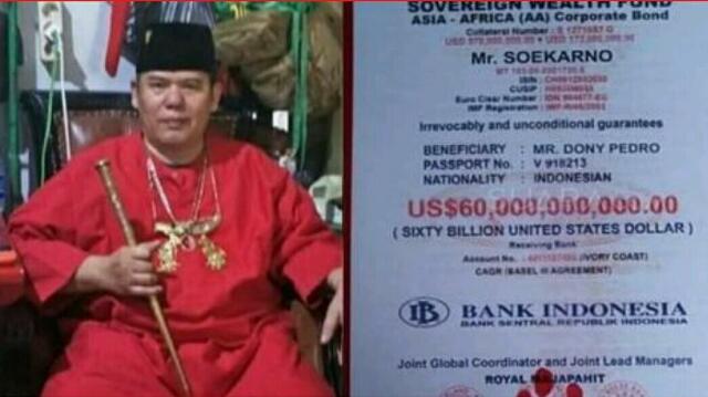 Sinting! Klaim Punya Uang Rp 60.000 Triliun, Kerajaan King of The King Bakal Lunasi Utang Indonesia