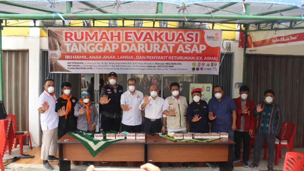 Lazismu Pekanbaru Launching 3 Rumah Evakuasi Tanggap Darurat Kabut Asap