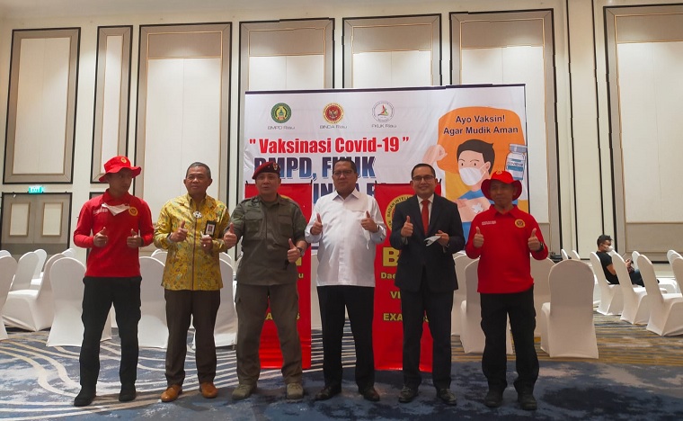 Pertama di Indonesia, BINDA, BMPD dan FKIJK Riau Gelar Vaksinasi Booster