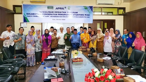 Sekda Arfan Buka Sosialisasi Kolaborasi Cegah Stunting Pemkab Siak dan Tanoto Foundation
