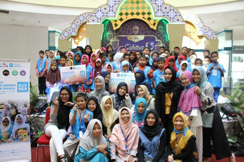 281 Anak Yatim dan Dhuafa Ikuti Kegiatan Belanja Bareng Human Initiative Riau