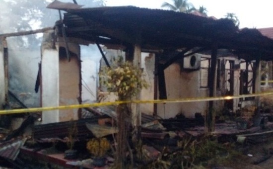 Rumah Bude Maryani Terbakar, Tiga Motor Ludes Dilalap Api