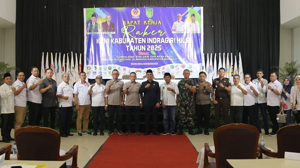Buka Raker KONI, Bupati Harapkan Kemajuan Dunia Olahraga Inhil