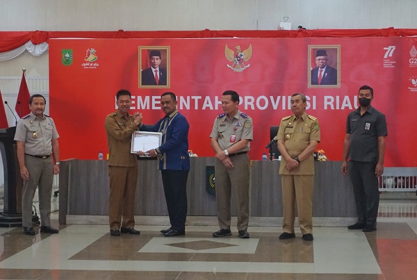 Bupati Rohil Hadiri Rakor Pemberantasan Korupsi Bersama Pimpinan KPK di Pekanbaru