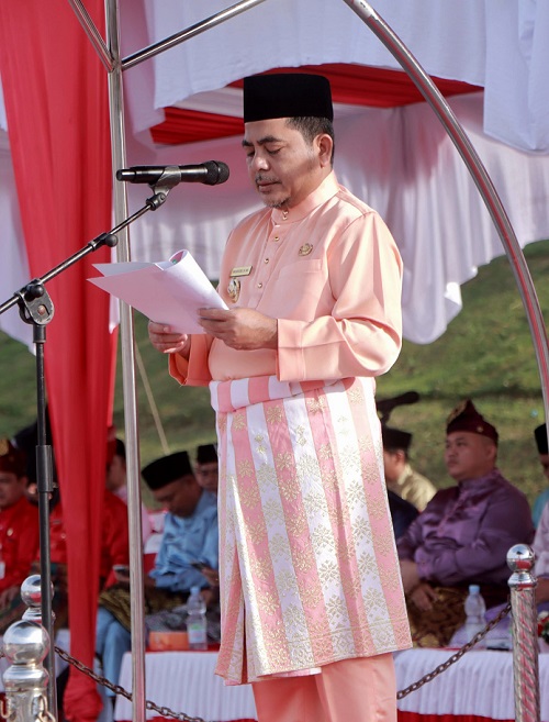 Pemkab Pelalawan Gelar Upacara Peringatan HUT Provinsi Riau Ke-67 Tahun 2024