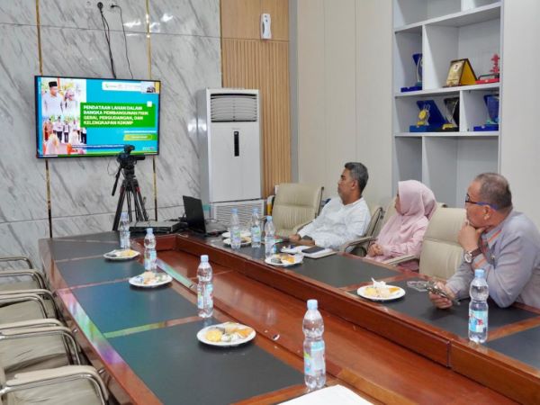 Pemkab Kampar Ikuti Rakornas   Pendataan Lahan Koperasi Desa/Kelurahan Merah Putih