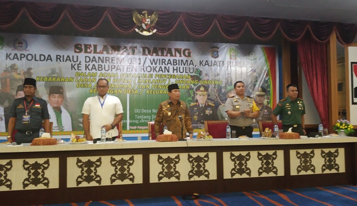 Sosialisasi Penanggulangan Karlahut 2019, Keuangan Desa dan Kelurahan di Rohul Dimulai
