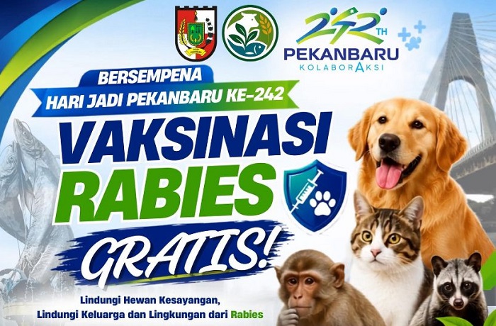 Ada Vaksinasi Rabies Gratis, Bawa Hewan Peliharaan Anda ke Sini...