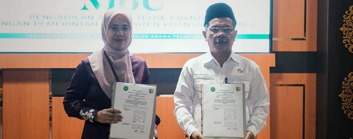 Asisten II Lakukan  MoU dengan Pengadilan Agama  Teluk Kuantan