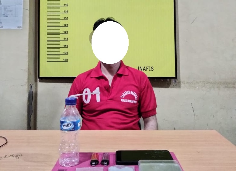 Polisi Tangkap Seorang Pria di Ujung Batu Timur  Terkait Narkoba
