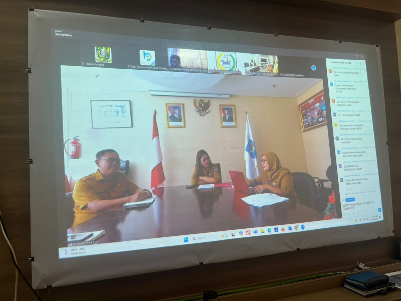 Pemkab Kampar Ikuti Rapat Sosialisasi Pedoman Umum LPPD Tahun 2024