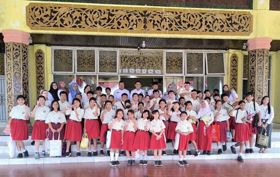 Pj. Sekda Terima Kunjungan Belajar Siswa SD Yayasan Mutiara Harapan