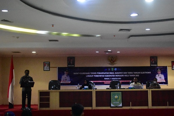 Pemkab Inhu Gelar Rakornis Pemanfaatan Email Sanapati dan Tandatangan Elektronik
