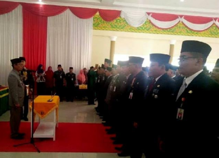 Bupati Mursini Lantik 110 Pejabat Baru di Pemkab Kuansing