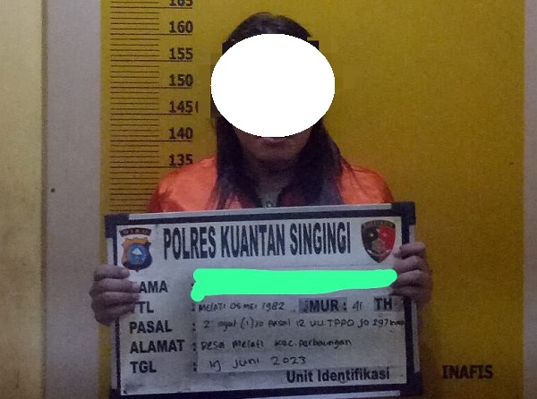 Satreskrim Polres Kuansing Amankan Pria Terkait Dugaan Perdagaan Anak di Bawah Umur