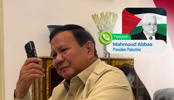 Terima Telepon Presiden Mahmoud Abbas,  Presiden Prabowo Tegaskan Dukungan Indonesia untuk Perjuangan Rakyat Palestina
