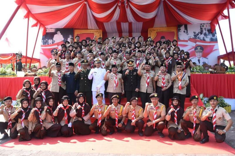 Peringatan HUT Pramuka ke-57 di Bengkalis Berlangsung Meriah 