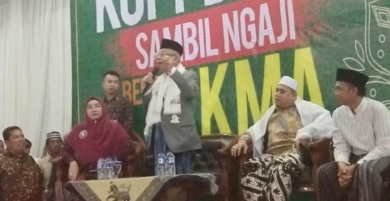 Didepan Majelis Pecinta Ulama, Ma'ruf Amin Bilang Saya dan Jokowi Harus Menang, Kalau tidak, Innalillahi!
