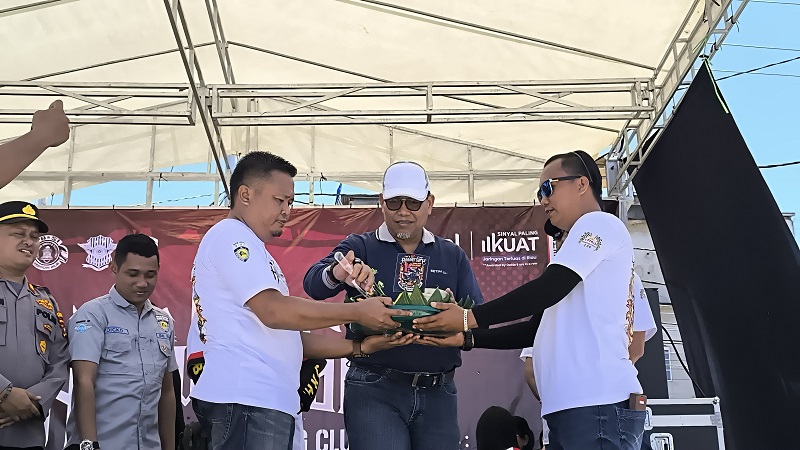 Ratusan Pengendara RX King Ngumpul  Kota Tembilahan