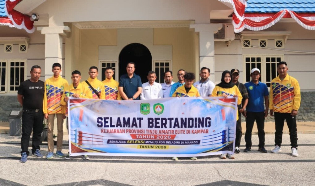 Wabup Muzamil Lepas Kontingen Tinju Meranti ke Kejurprov 2026