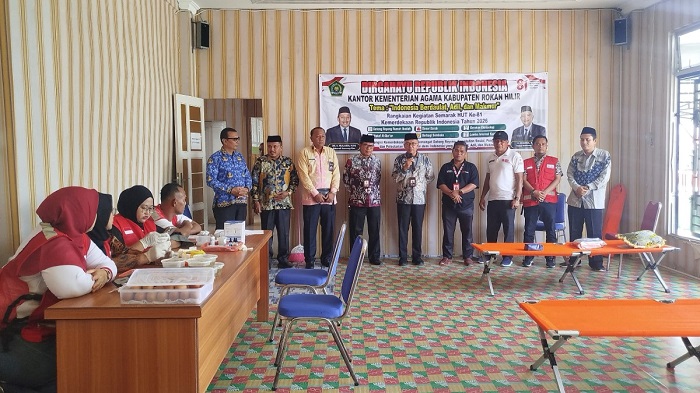 HUT RI Ke-81, Kankemenag Rokan Hilir Gelar Donor Darah