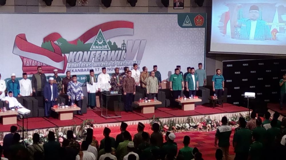 Hadiri Konferwil GP Ansor, Gubri: Bantu Riau Dalam Masalah Karhutla & Narkoba