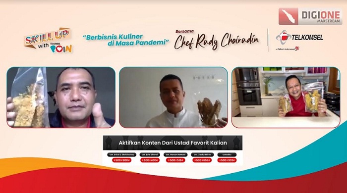 Program Skill Up with Telkomsel POIN, Ajak UMKM Semakin Kreatif Manfaatkan Peluang Bisnis Kuliner