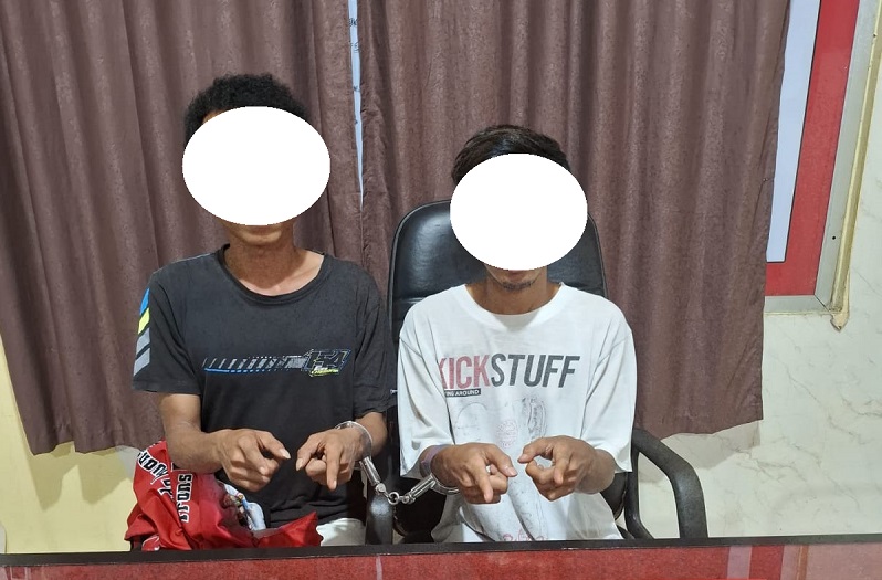 Polres Kuansing Tangkap Dua Orang Diduga Pengedar Sabu di Beringin Jaya