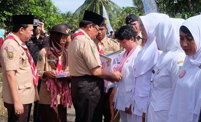 Bupati Wardan Buka Perkemahan Bhakti Saka Bakti Husada ke 1 tahun 2017