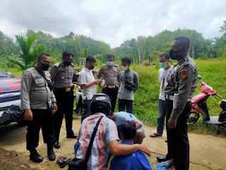 Polsek Lirik Amankan Terduga Pengedar Narkoba di Sungai Sagu