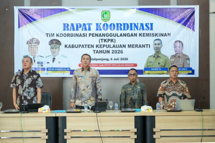 Wabup Muzamil Pimpin Rakor Penanggulangan Kemiskinan, Pemkab Meranti Perkuat Strategi Tekan Angka Kemiskinan