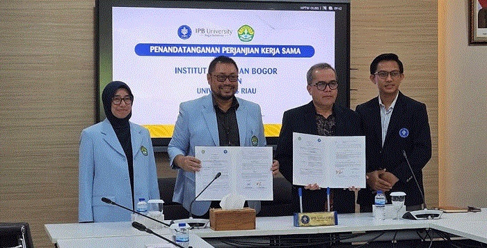 Unri dan IPB University Tandatangani Perjanjian Kerja Sama Pengembangan Laboratorium